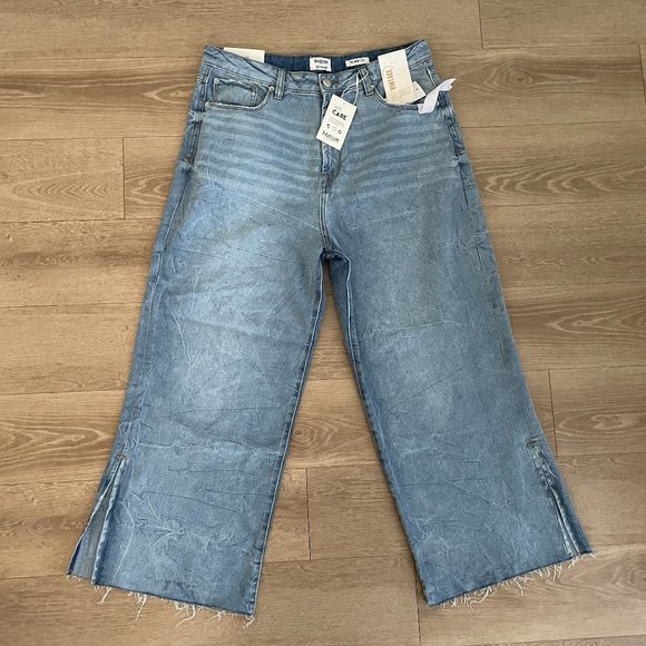 Kensie Jeans Kensie True Vintage High Rise Wide Leg Cropped Jeans Poshmark